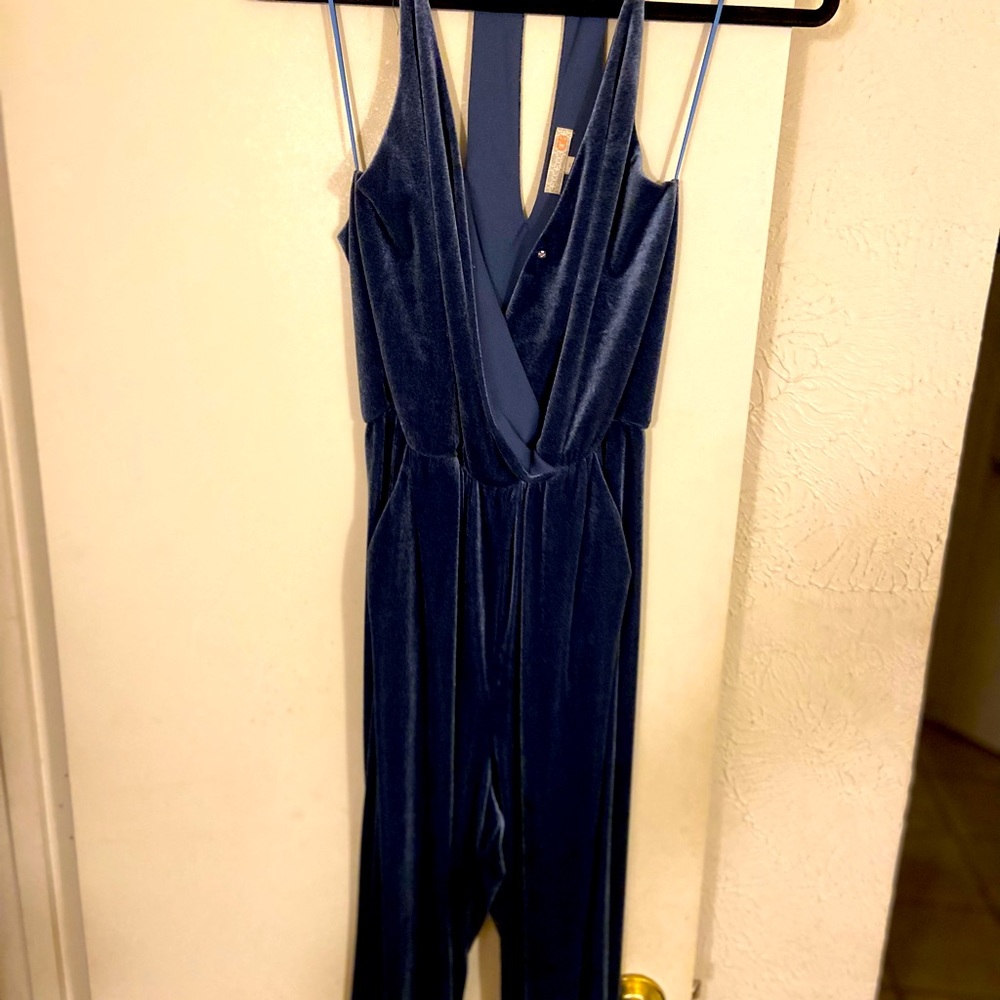 Gianni Bini Velvet Jumpsuit